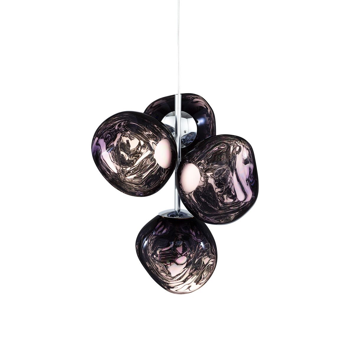 Melt Chandelier Mini fra Tom Dixon (Smoke)