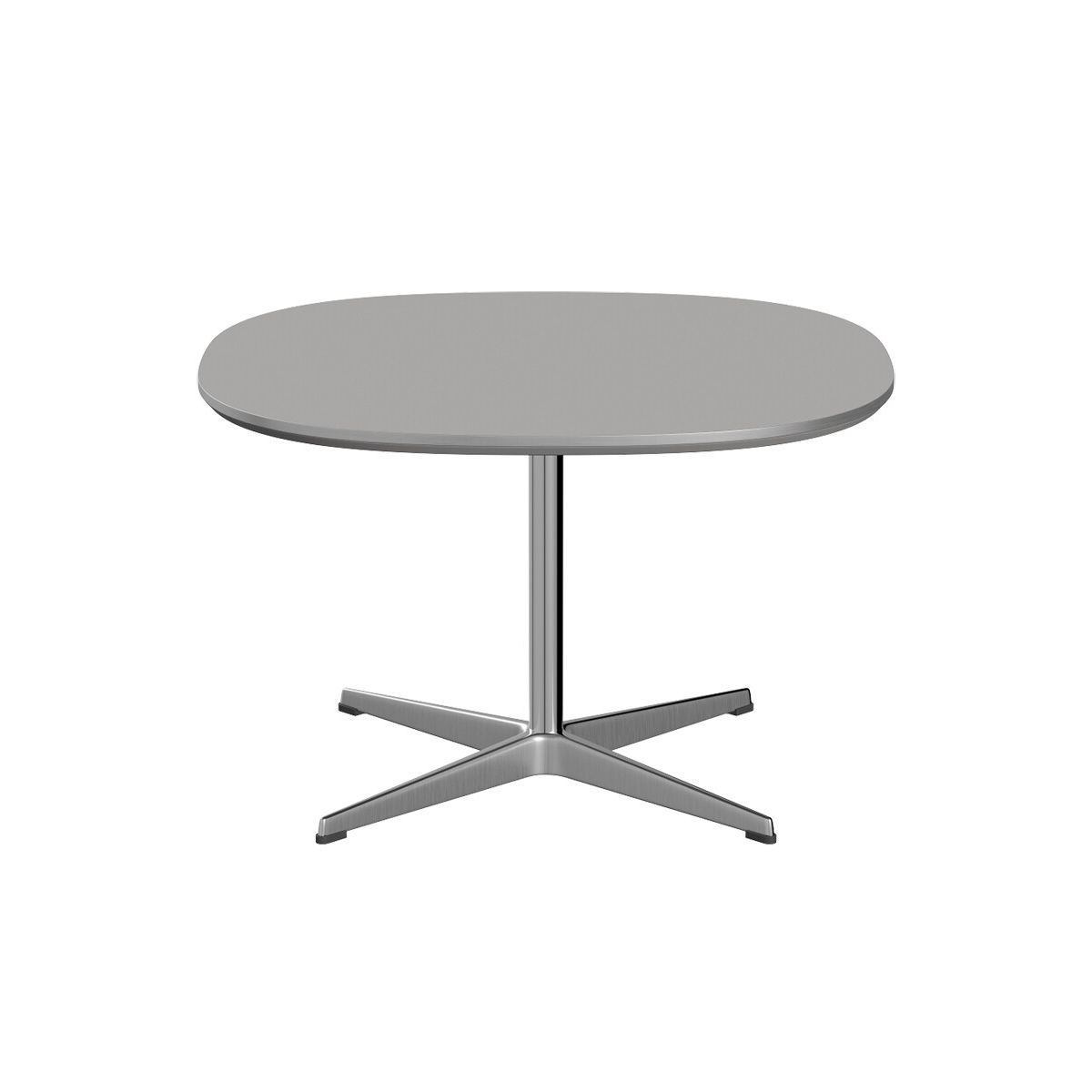 Piet Hein A202 Sofabord, 75 x 75 cm fra Fritz Hansen (Grey Efeso m. alukant (specialfarve))