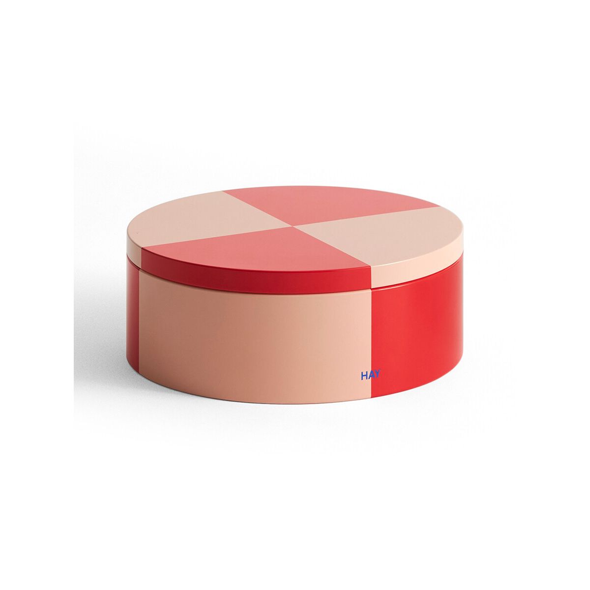 Tin Container fra Hay (Round Red/Soft Pink)