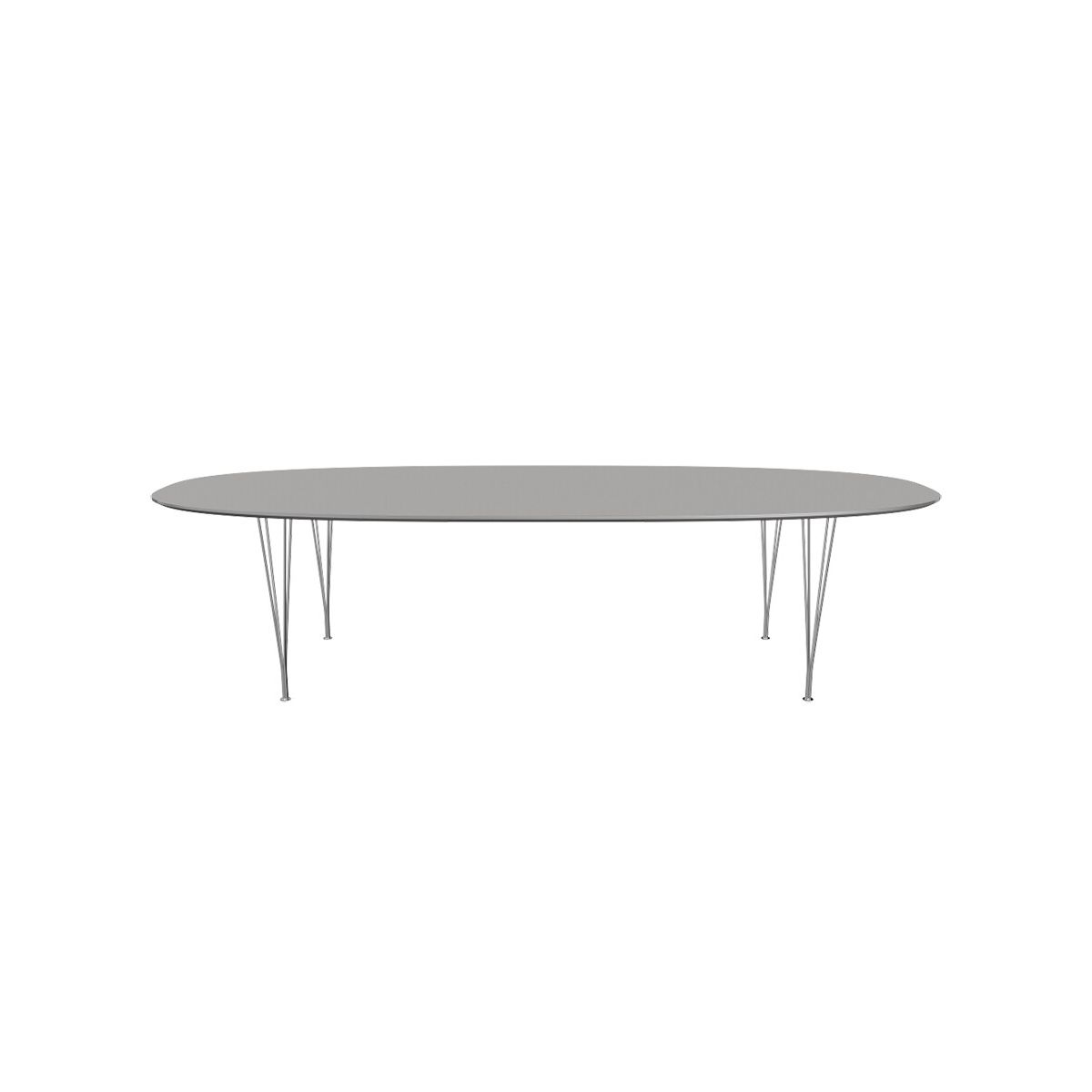 Piet Hein B617 Spisebord, 300 x 130 cm fra Fritz Hansen (Grey Efeso m. alukant (specialfarve))