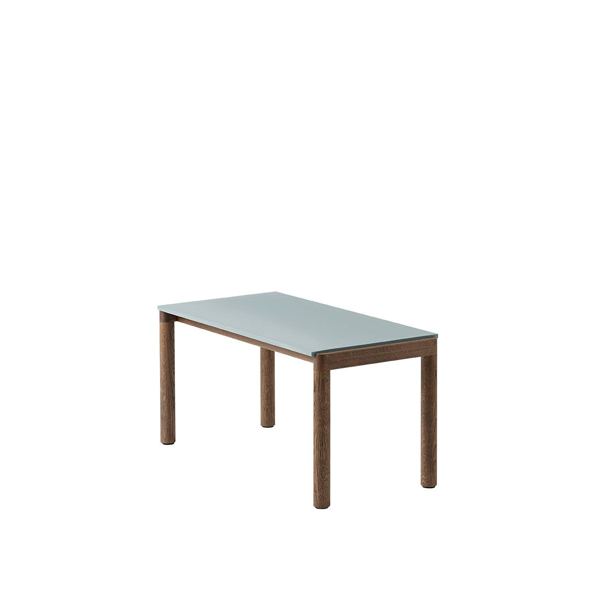 Couple Coffee Table, 40 x 84 cm fra Muuto (Pale Blue / Dark Oiled Oak, Plain)