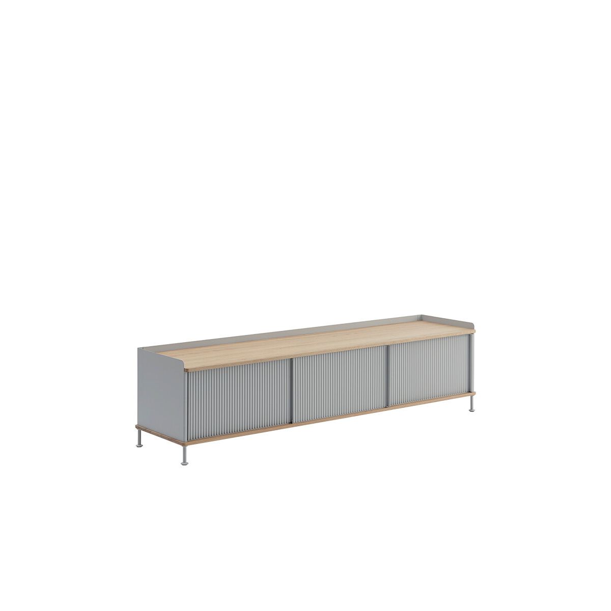 Enfold Sideboard, 186 x 45 cm fra Muuto (Grey)