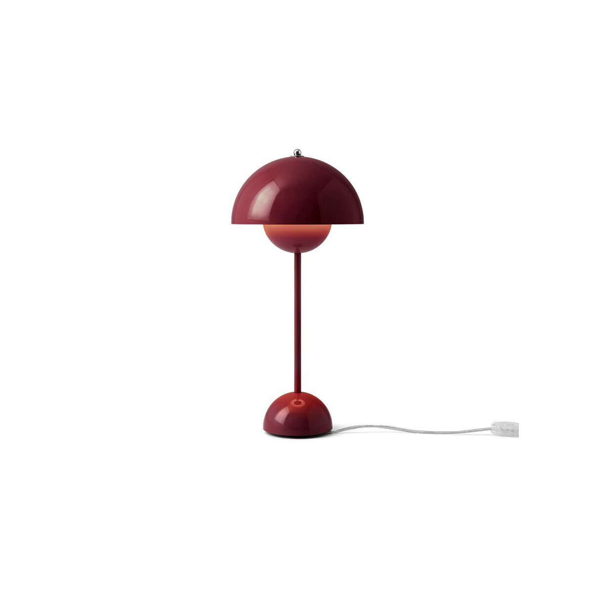 Flowerpot VP3 bordlampe af Verner Panton (Dark Plum)