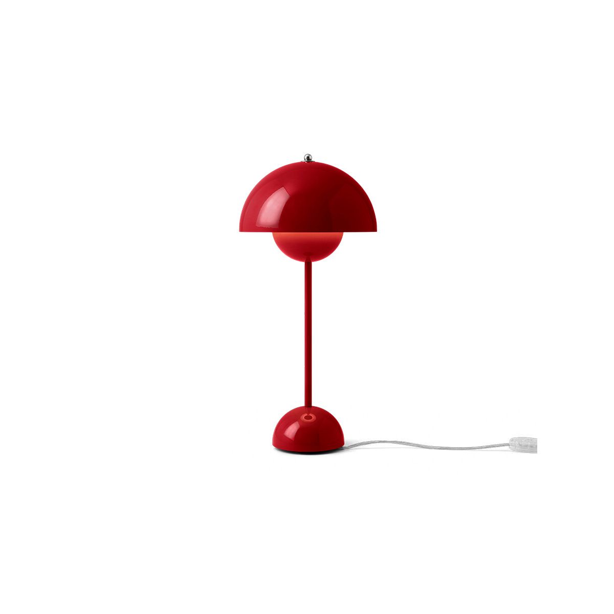 Flowerpot VP3 bordlampe af Verner Panton (Vermilion Red)