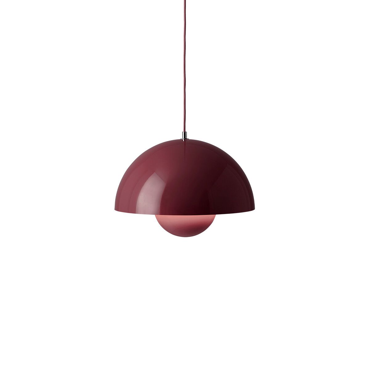 Flowerpot VP7 pendel af Verner Panton (Dark Plum)