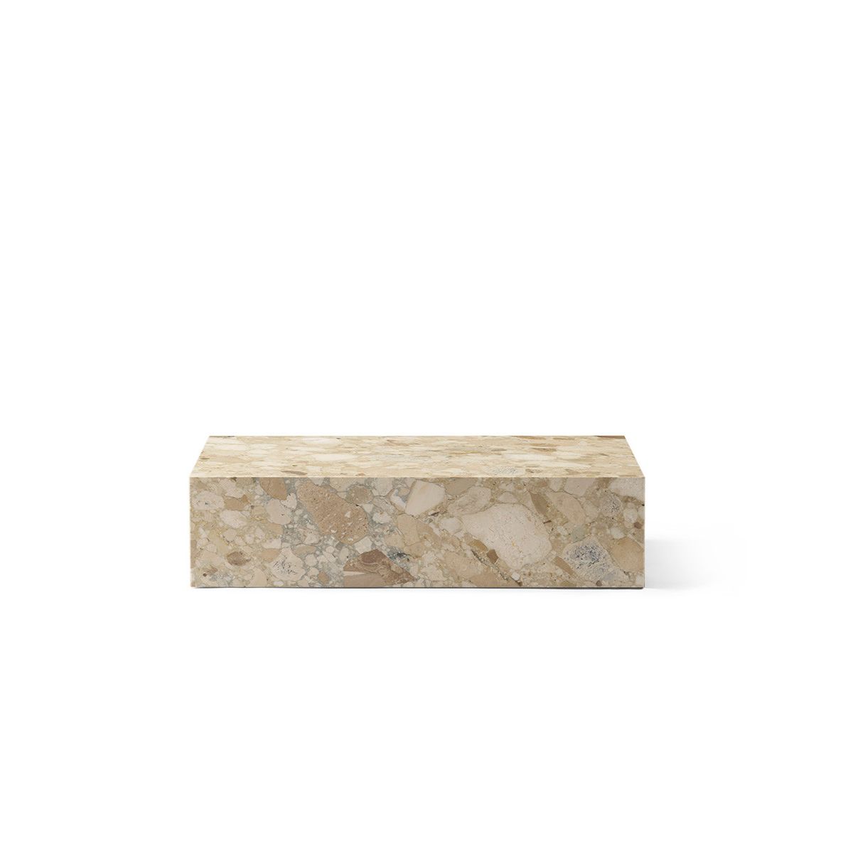 Plinth Low Sand Kunis Breccia marmor fra Audo Copenhagen