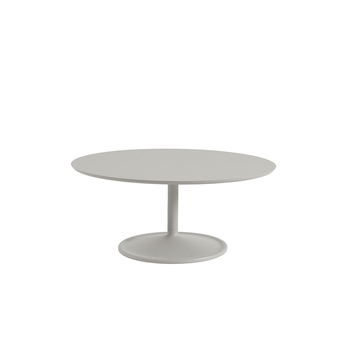 Soft Coffee Table, Ø95 fra Muuto (Grey Linoleum)