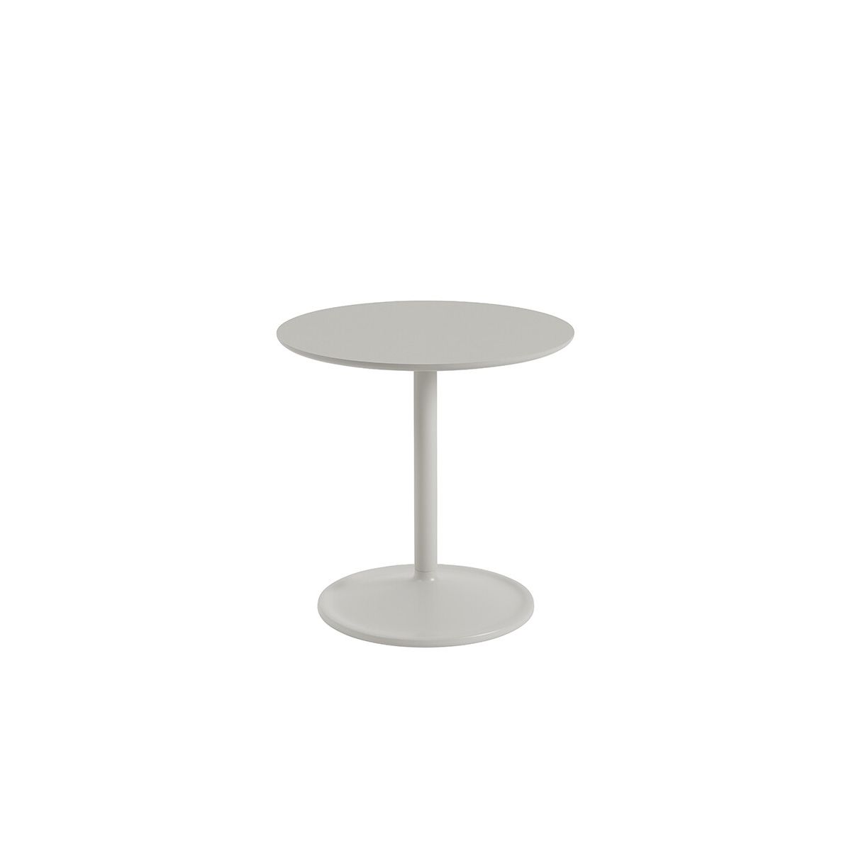 Soft Side Table, Ø48/H48 fra Muuto (Grey Linoleum)