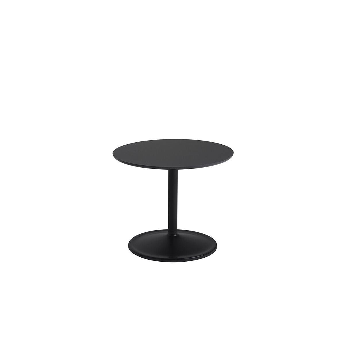 Soft Side Table, Ø48/H40 fra Muuto (Black Nanolaminat)