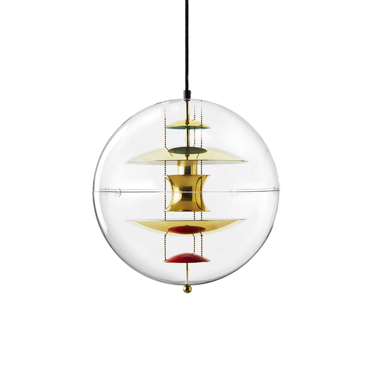 Globe, Brass Finish pendel Ø40 af Verner Panton