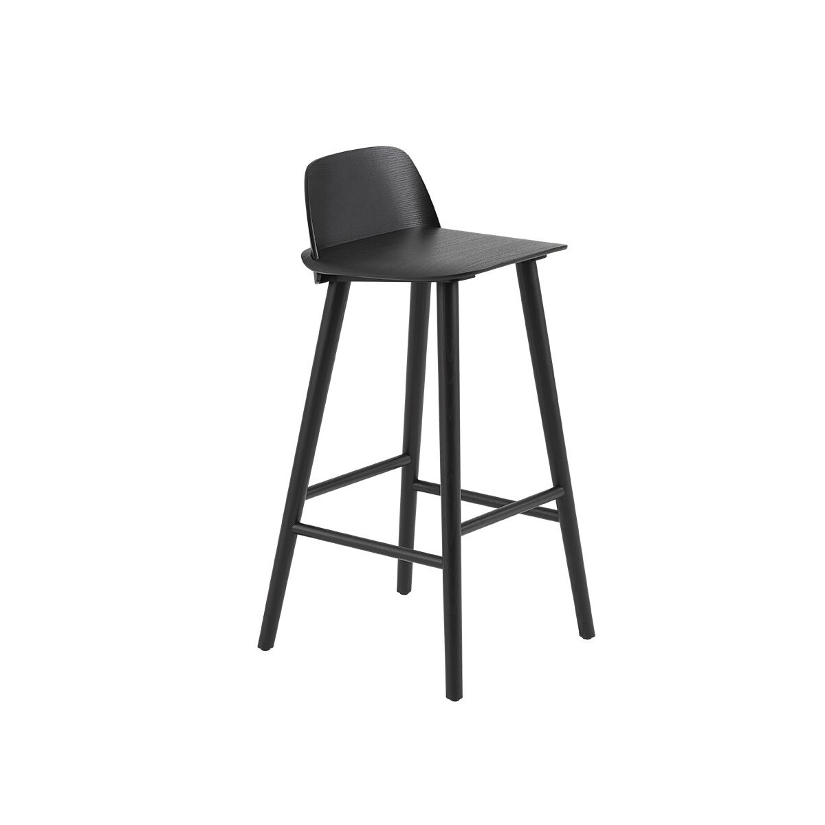 Nerd Bar Stool fra Muuto (Black)