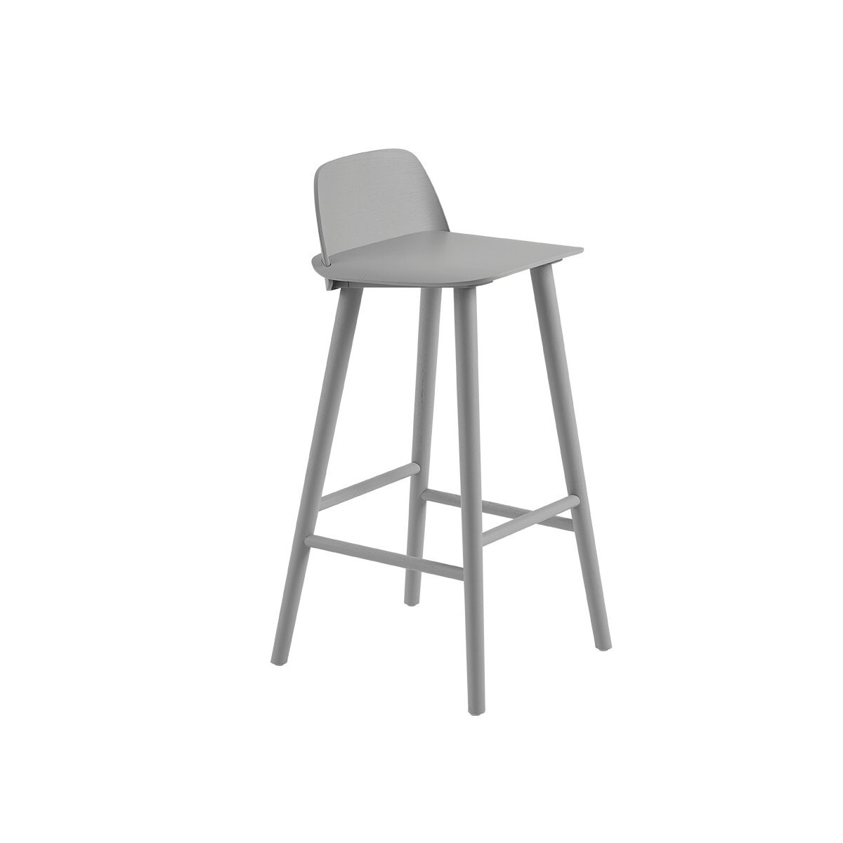 Nerd Bar Stool fra Muuto (Grey)