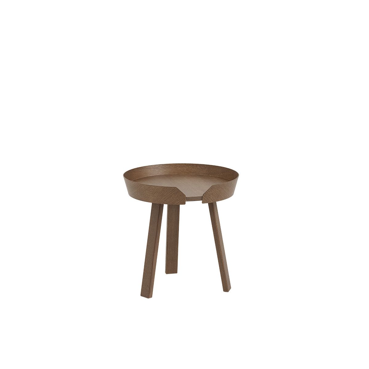 Around Coffee Table, small fra Muuto (Dark stained brown)