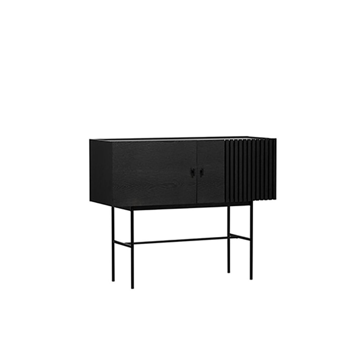 Array Sideboard, 120 cm fra Woud (Sort)