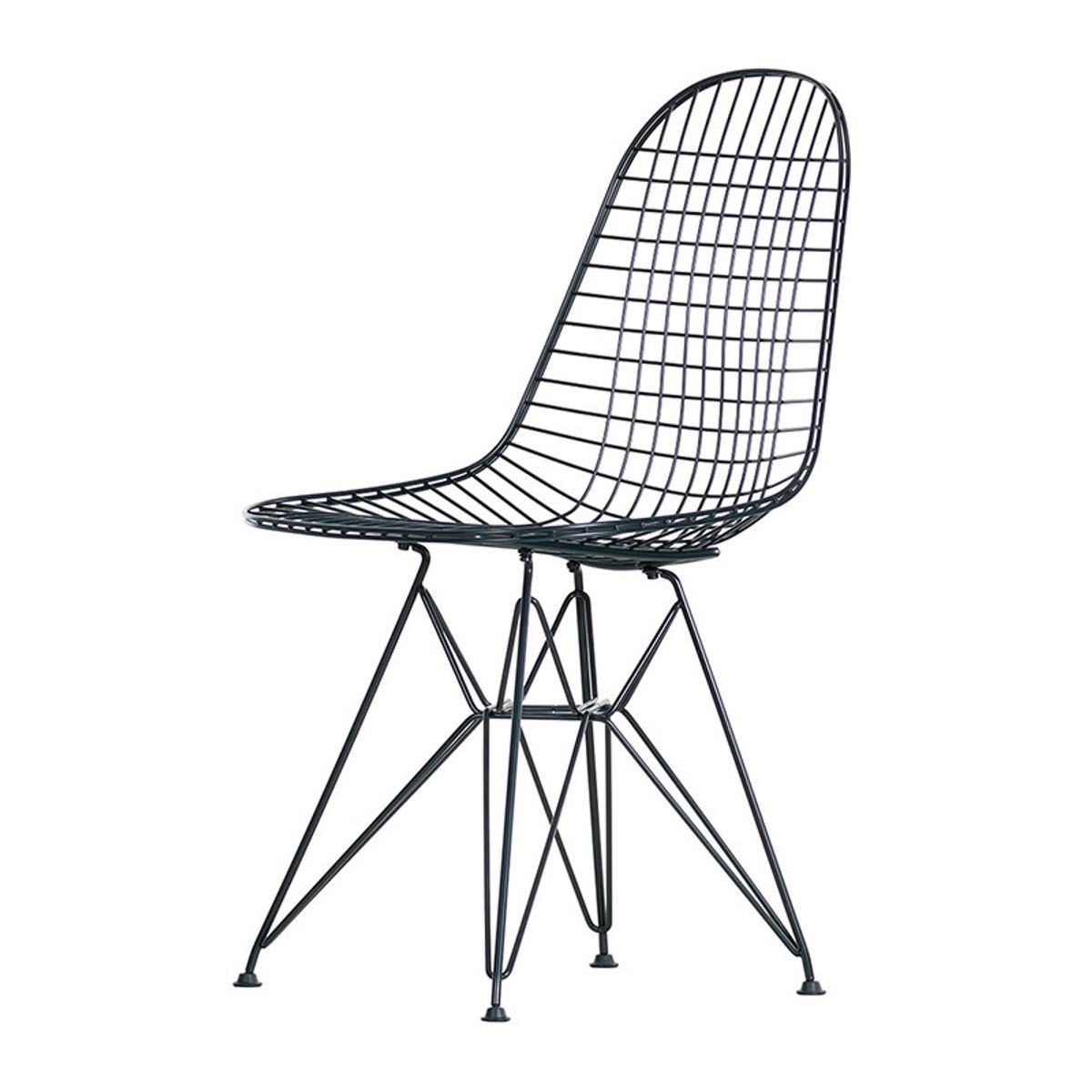 Eames Wire Chair (DKR, DKW) (Pulverlakeret sort (DKR))