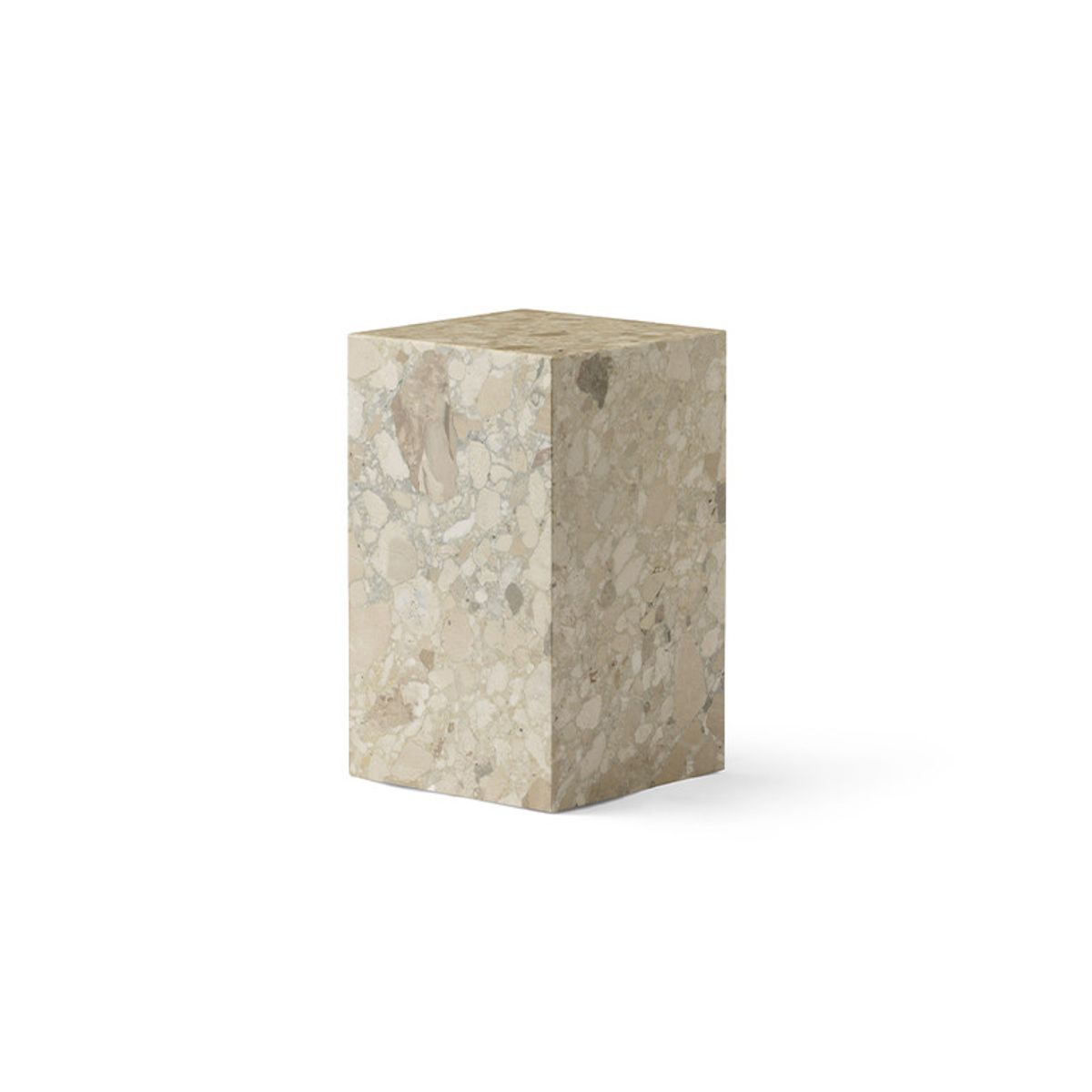 Plinth Tall Sand Kunis Breccia marmor fra Audo Copenhagen