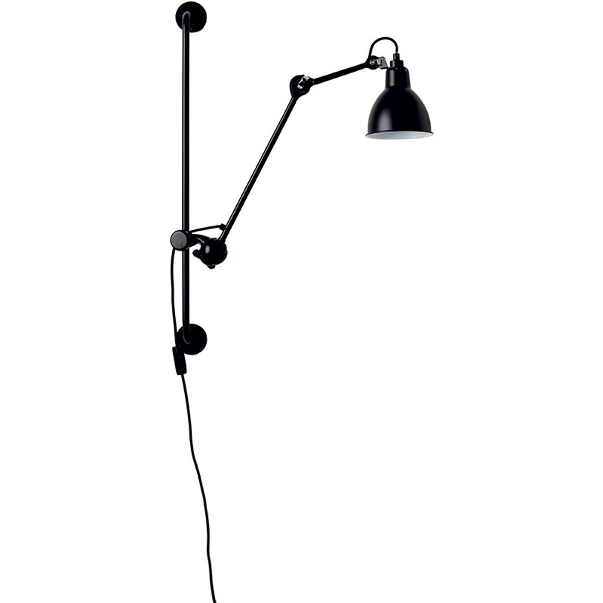 Nr. 210 væglampe fra Lampe Gras (Sort)