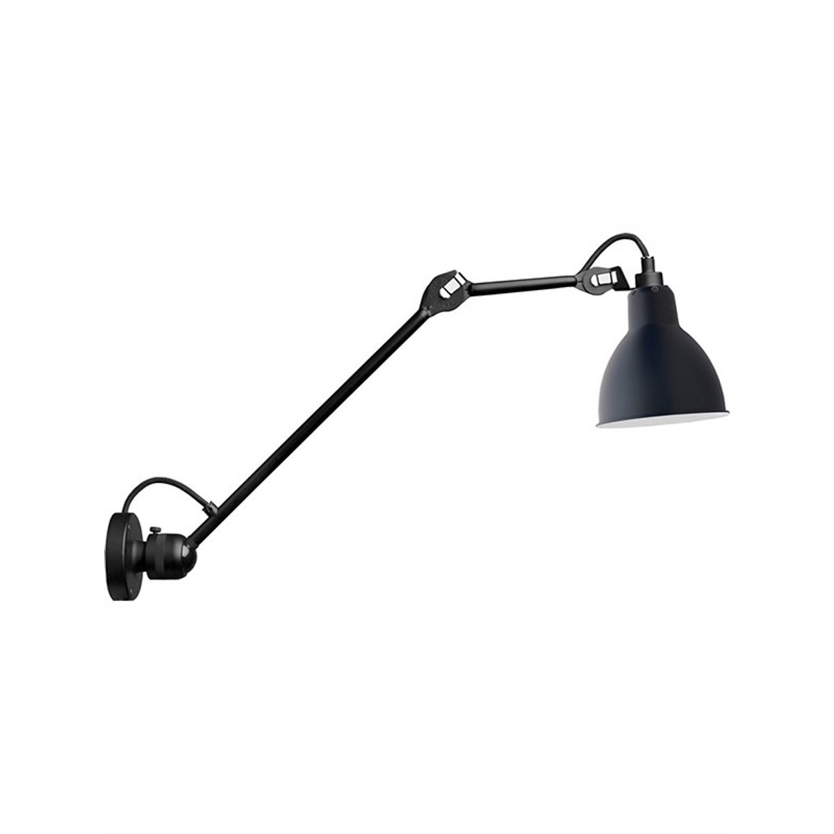 Nr. 304 L40 væglampe fra Lampe Gras (Sort stel, Blå)