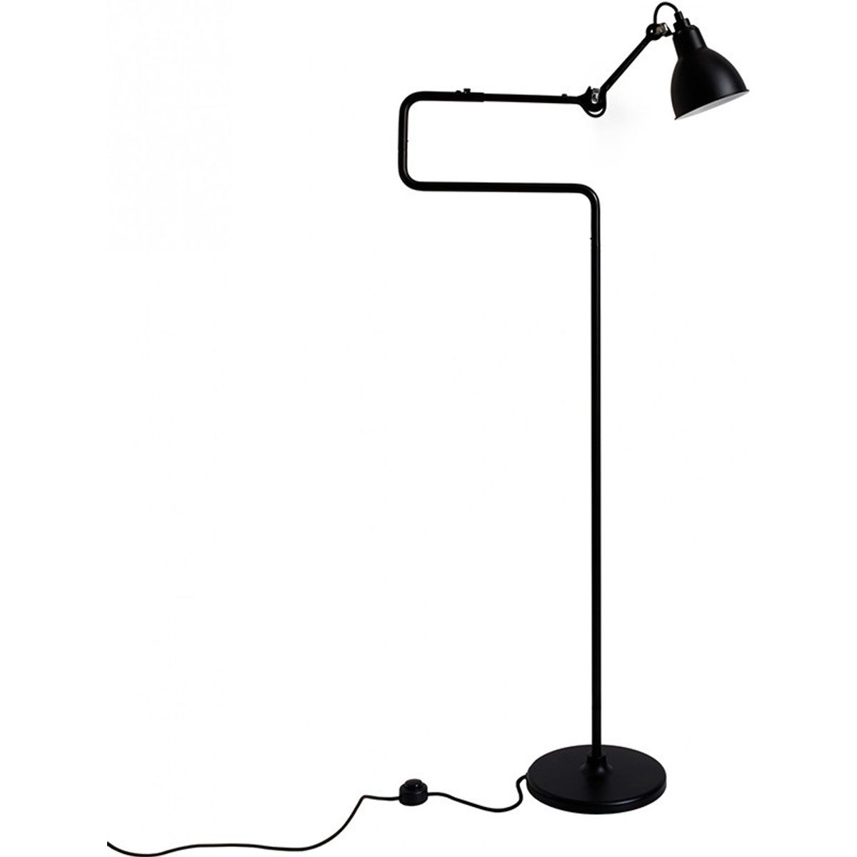 Nr. 411 gulvlampe fra Lampe Gras (Sort)