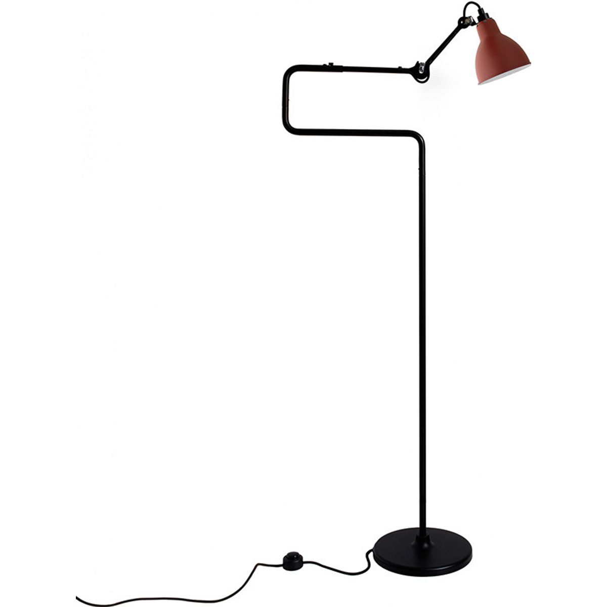 Nr. 411 gulvlampe fra Lampe Gras (Rød)