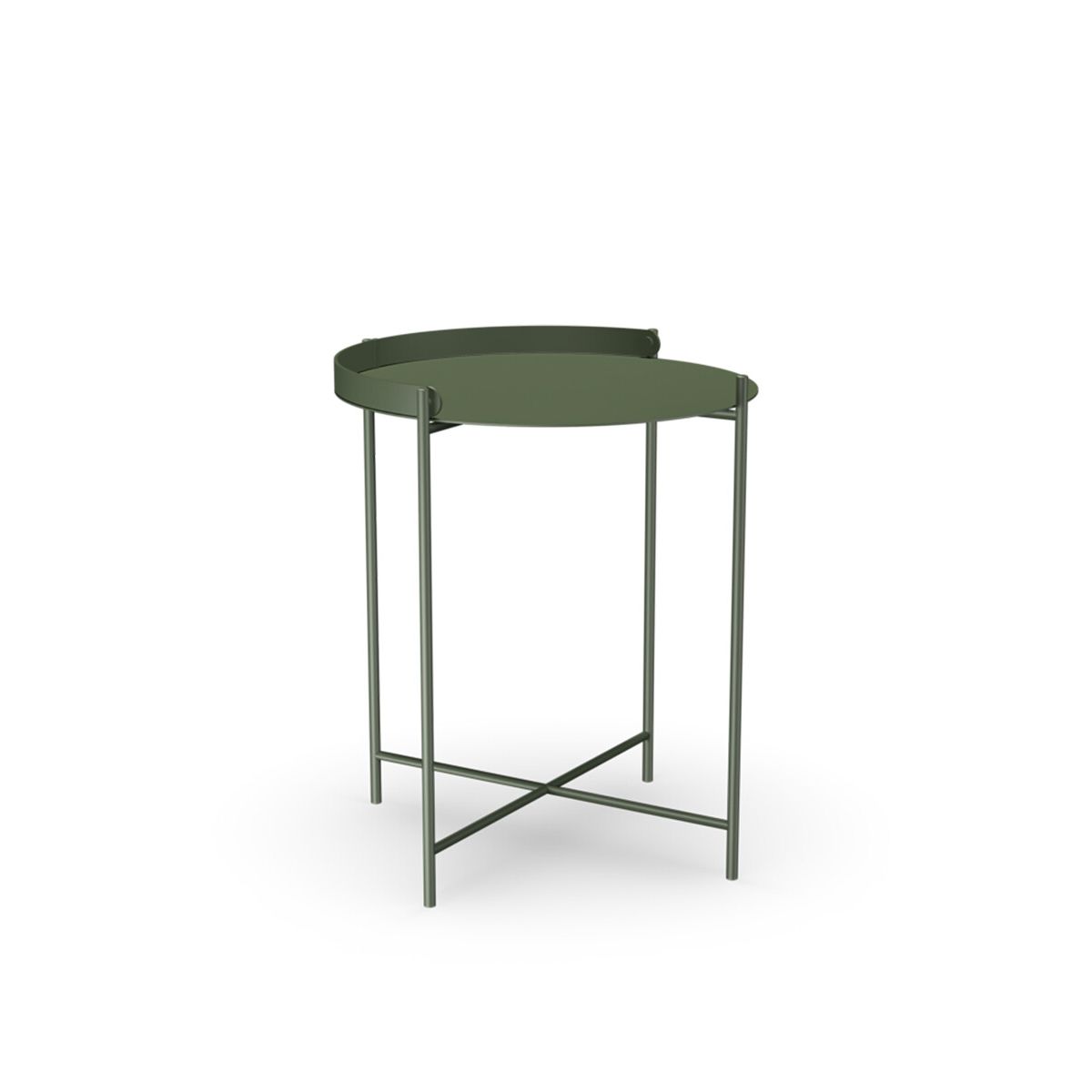 Edge Tray Table, Ø 46 cm fra Houe (Olive Green)