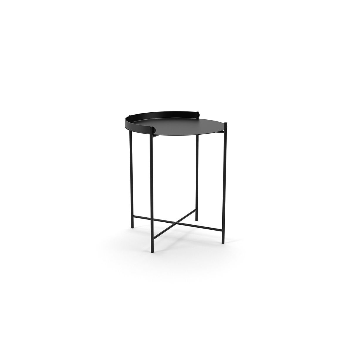 Edge Tray Table, Ø 46 cm fra Houe (Black)