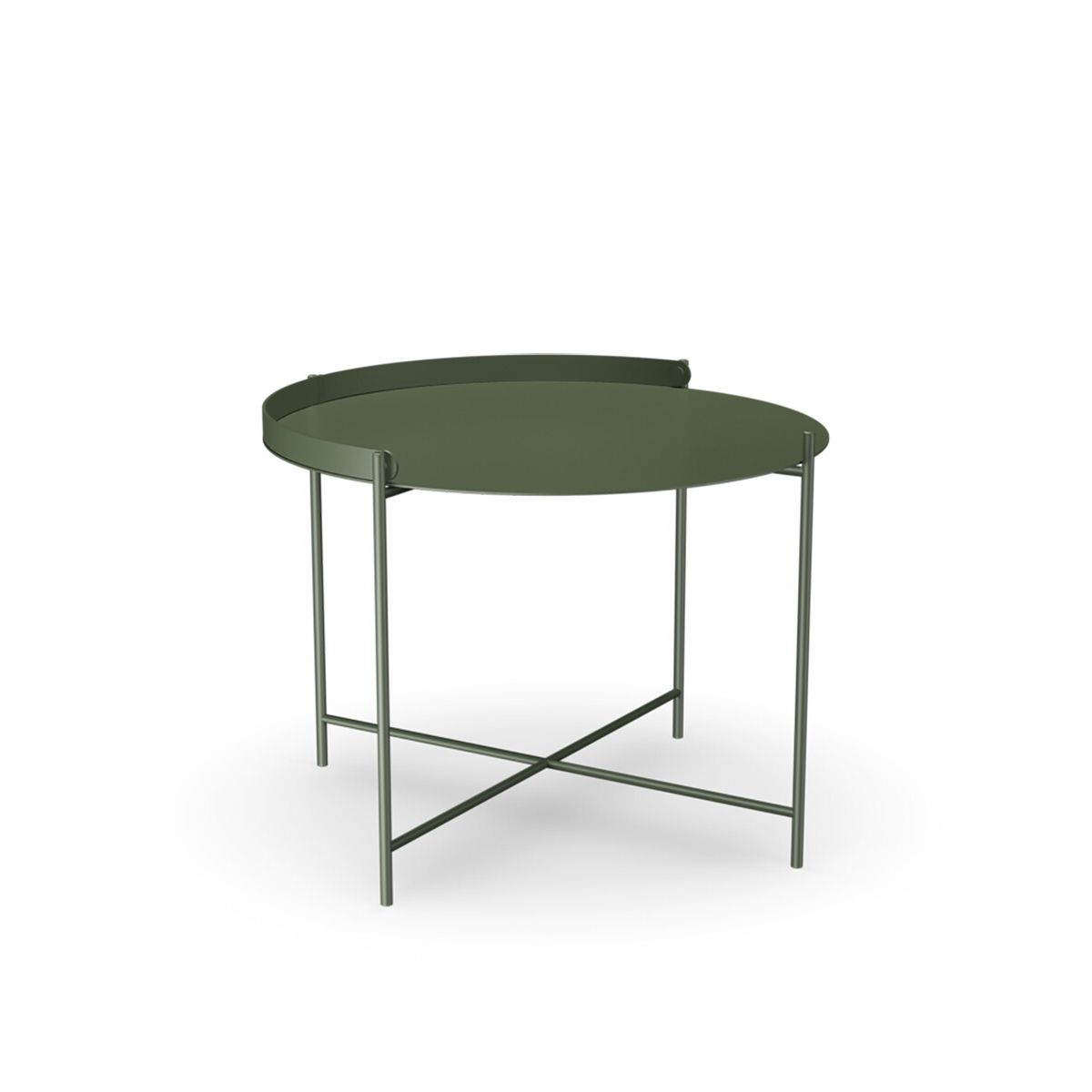 Edge Tray Table, Ø 62 cm fra Houe (Olive Green)