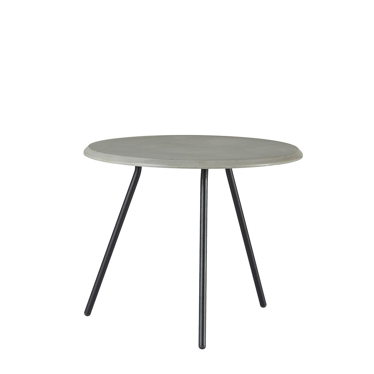 Soround Coffee Table, Ø 60 cm fra Woud (Concrete top, H 49 cm)