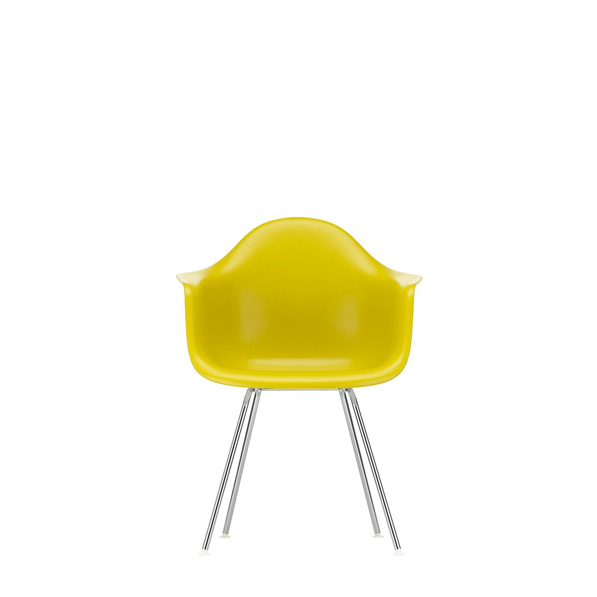 Eames Plastic Armchair DAX, forkromet fra Vitra (Mustard)