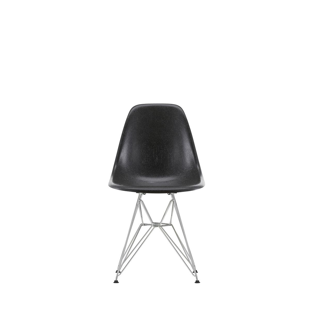 Eames Fiberglass Chair DSR, krom fra Vitra (Eames Elephant Hide Grey)