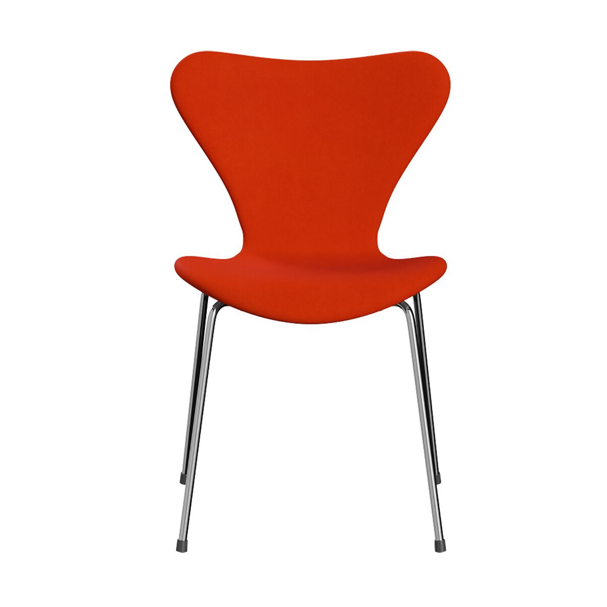 3107 Serie 7, fuldpolstret af Arne Jacobsen (Divina, 542 Orange/rød)