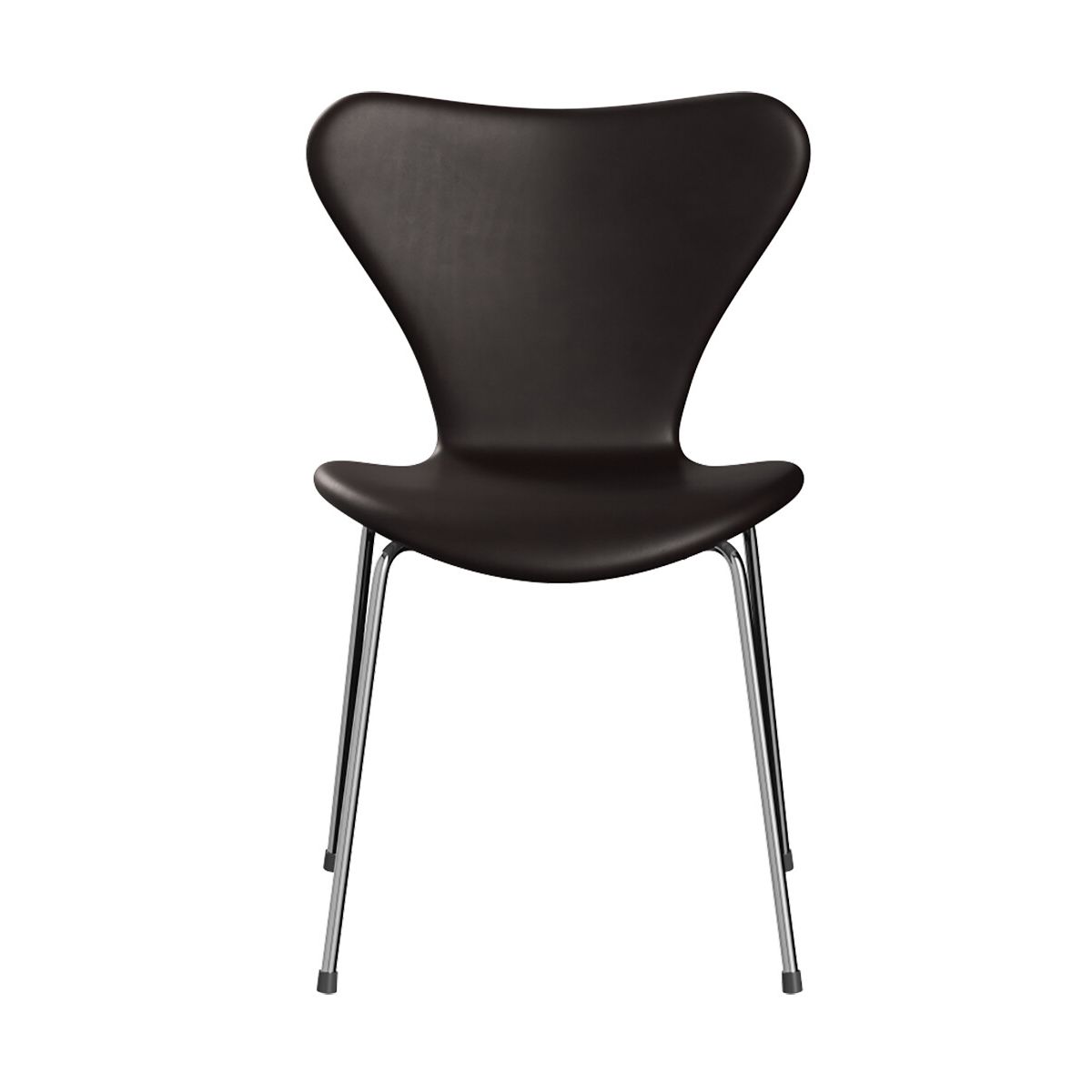 3107 Serie 7, fuldpolstret af Arne Jacobsen (Mørk/brun, Grace læder)