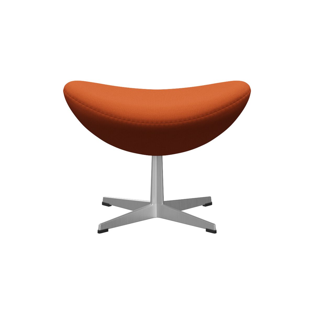 3127 Fodskammel til Ægget af Arne Jacobsen (Steelcut, 535 Mørk orange)