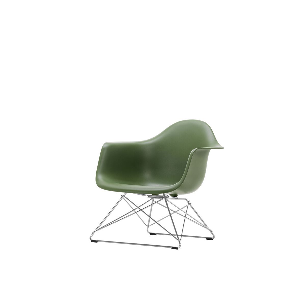 Eames Plastic Armchair LAR, forkromet fra Vitra (Forest)