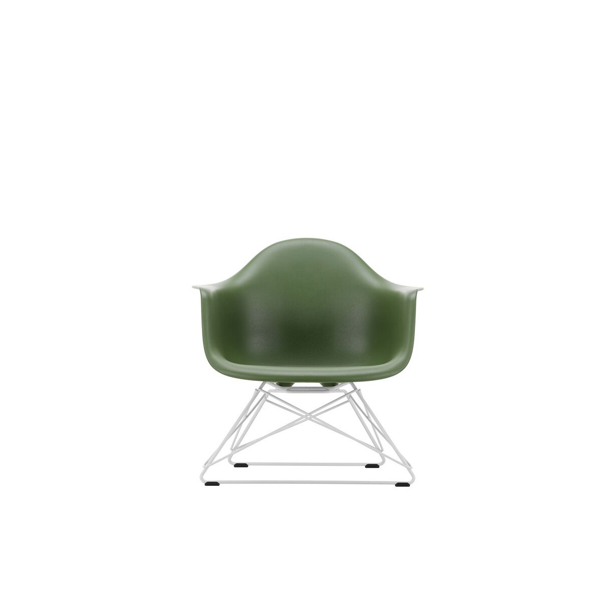 Eames Plastic Armchair LAR, hvidlakeret fra Vitra (Forest)