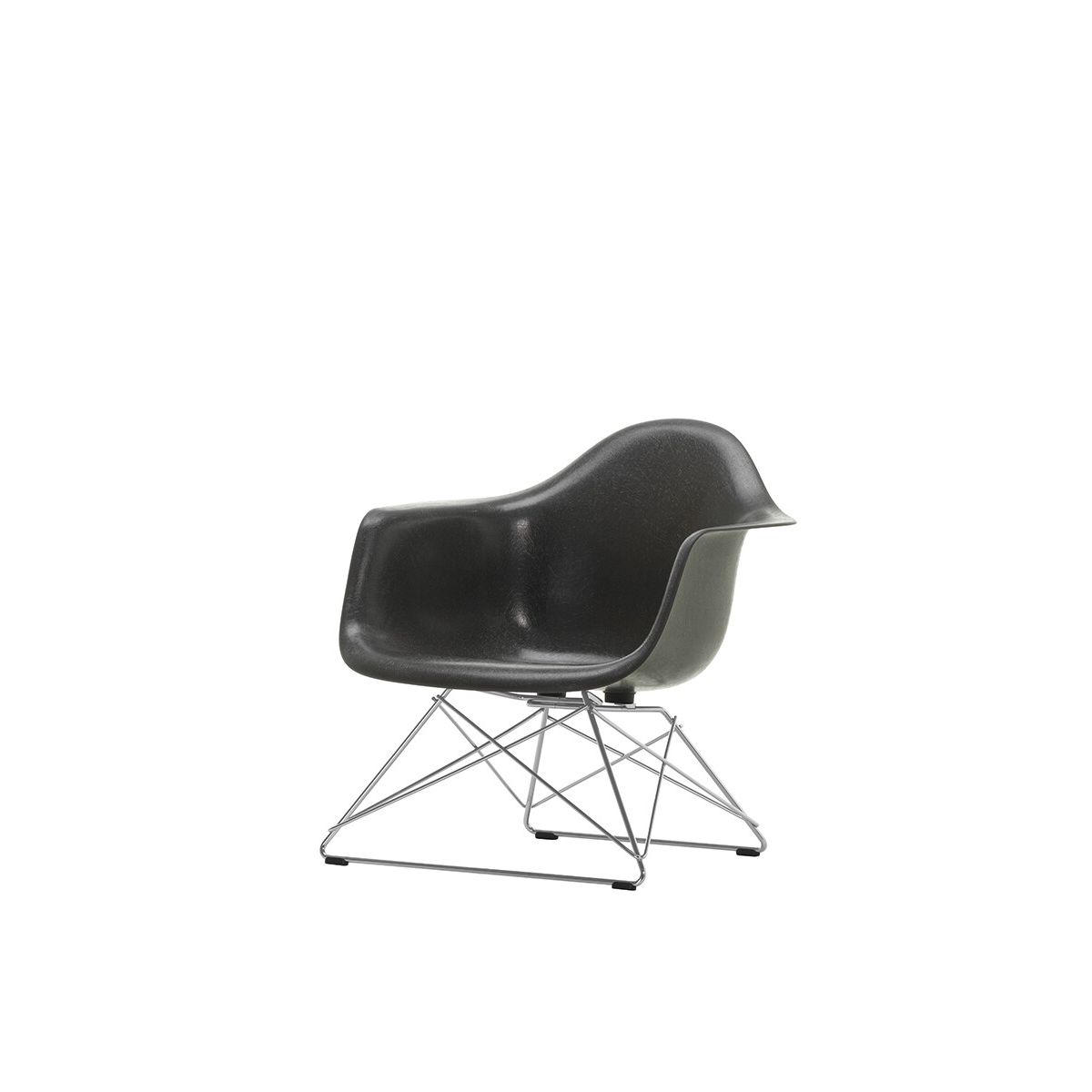 Eames Fiberglass Armchair LAR, forkromet fra Vitra (Eames Elephant Hide Grey)