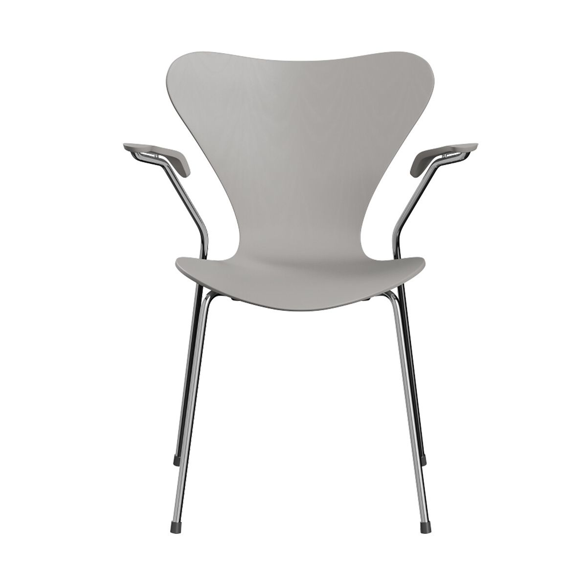 3207 Serie 7 Armstol af Arne Jacobsen (Uden polstring, Farvet ask, Nine grey)