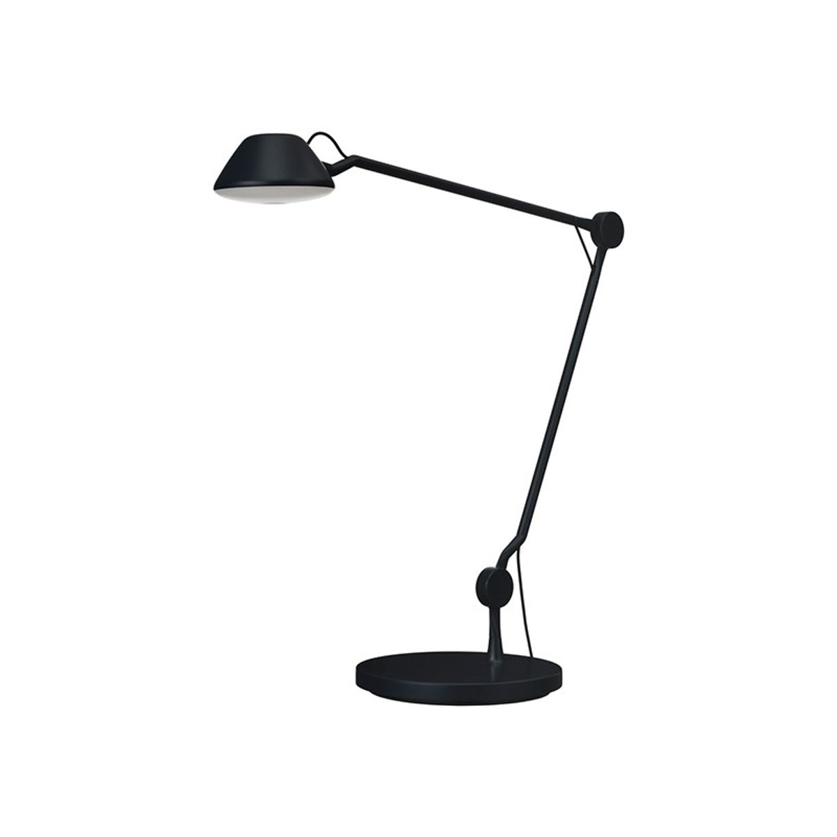 AQ01 bordlampe fra Fritz Hansen (Sort, Med fod)