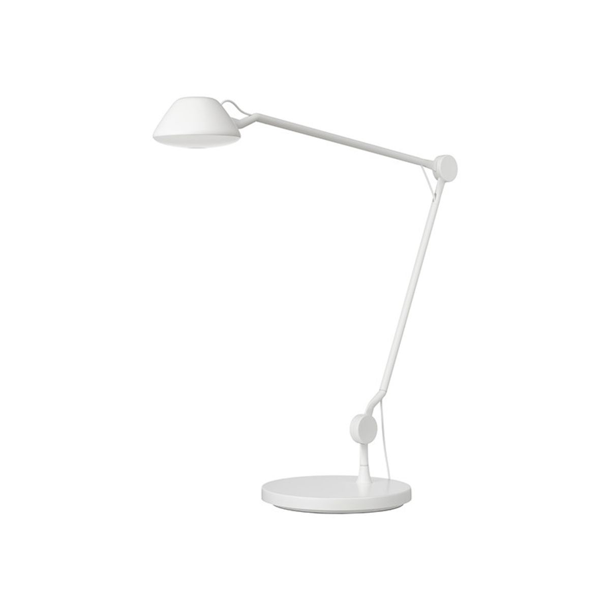 AQ01 bordlampe fra Fritz Hansen (Hvid, Med fod)