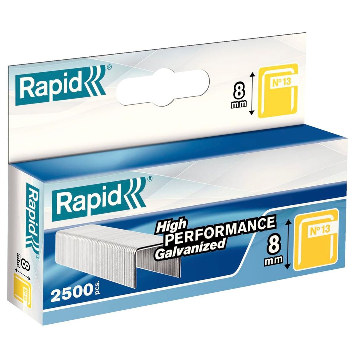 Hæfteklamme Rapid Tools 13/8, galv. 2500stk/æsk