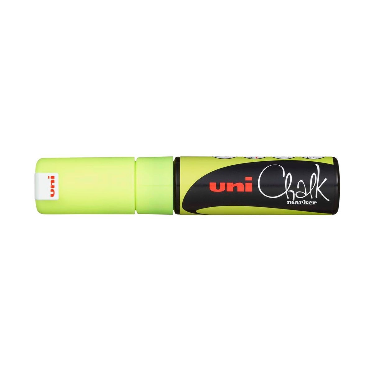 Chalkmarker Uni-ball PWE-8K fluo gul stregbr. 8mm