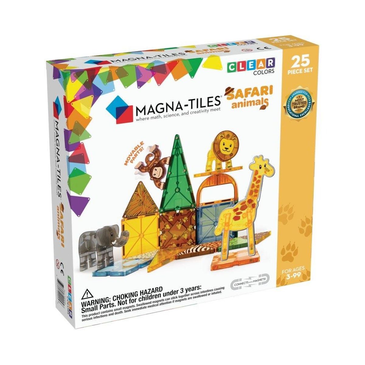 Magna-Tiles - 25 stk. Safari dyr