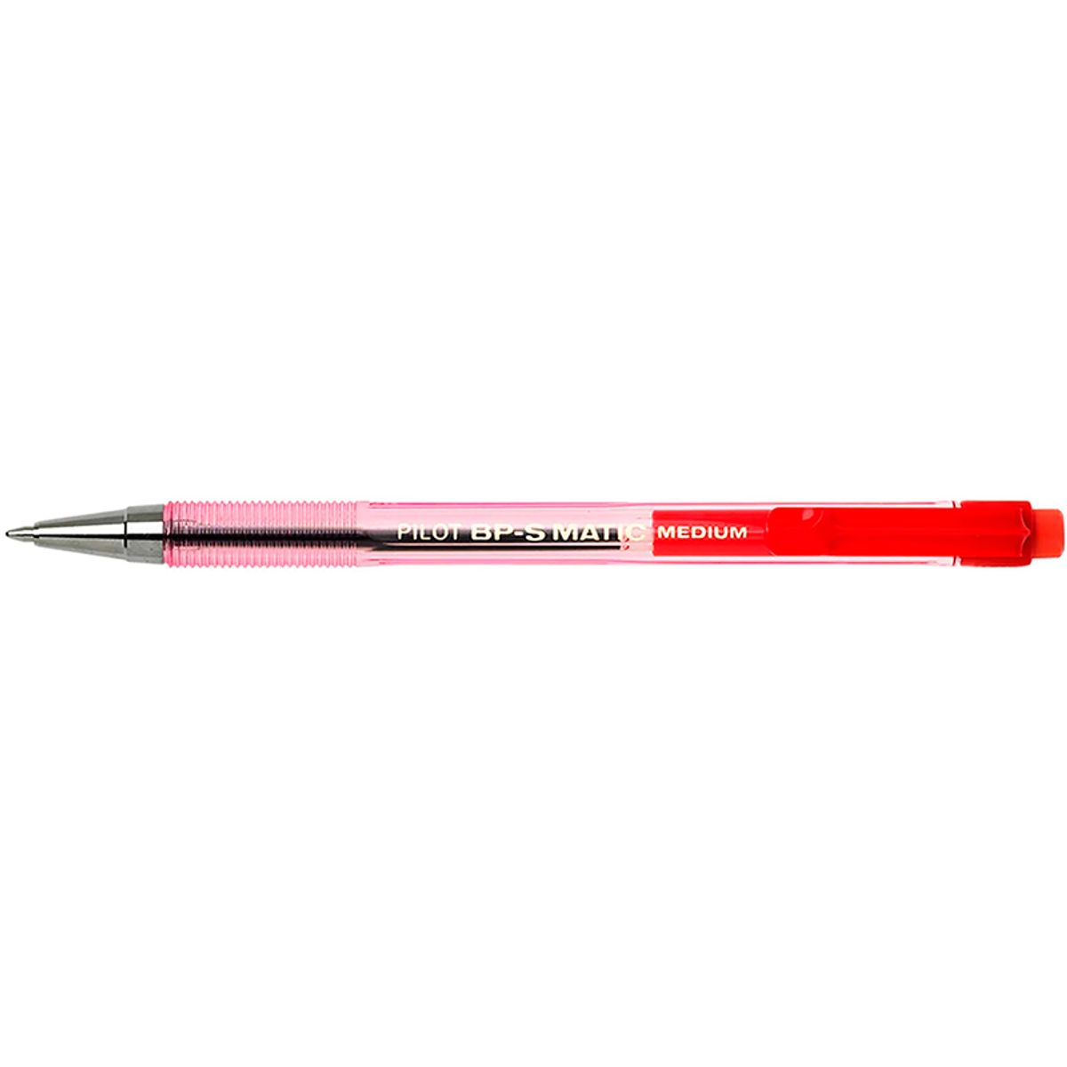 Pilot BP-S Matic - Kuglepen - M - Rød - 1,0mm.