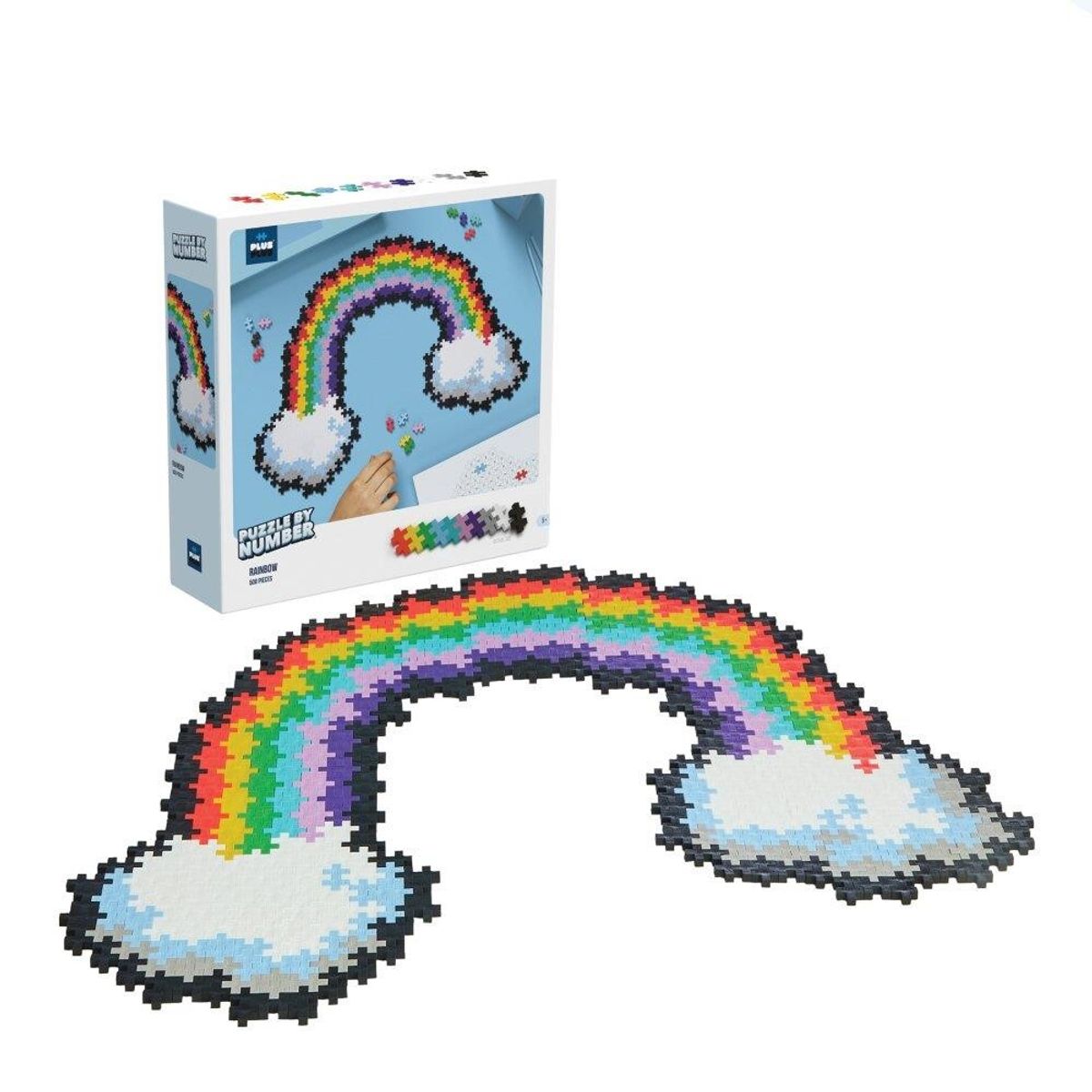 Plus-Plus Puzzle-By-Numbers Rainbow