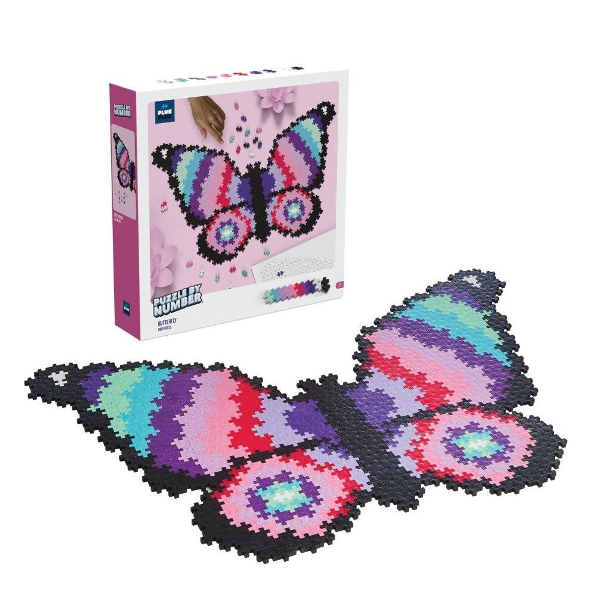 Plus-Plus Puzzle-By-Numbers Butterfly