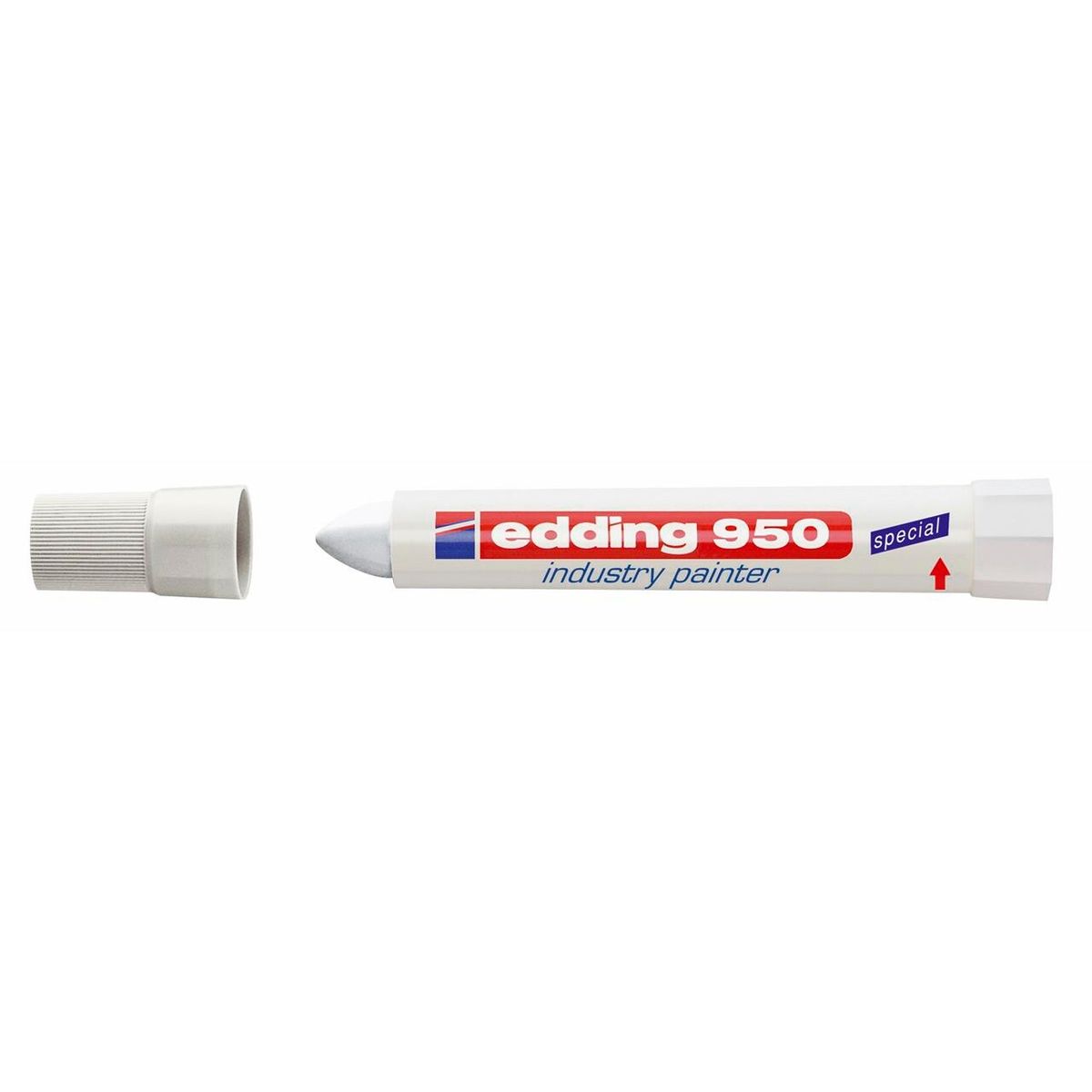 Marker Edding 950 permanent, hvid 10mm