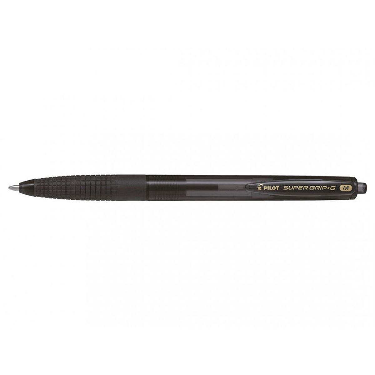 Pilot Super Grip G - Kuglepen - M - Sort - 0,27mm