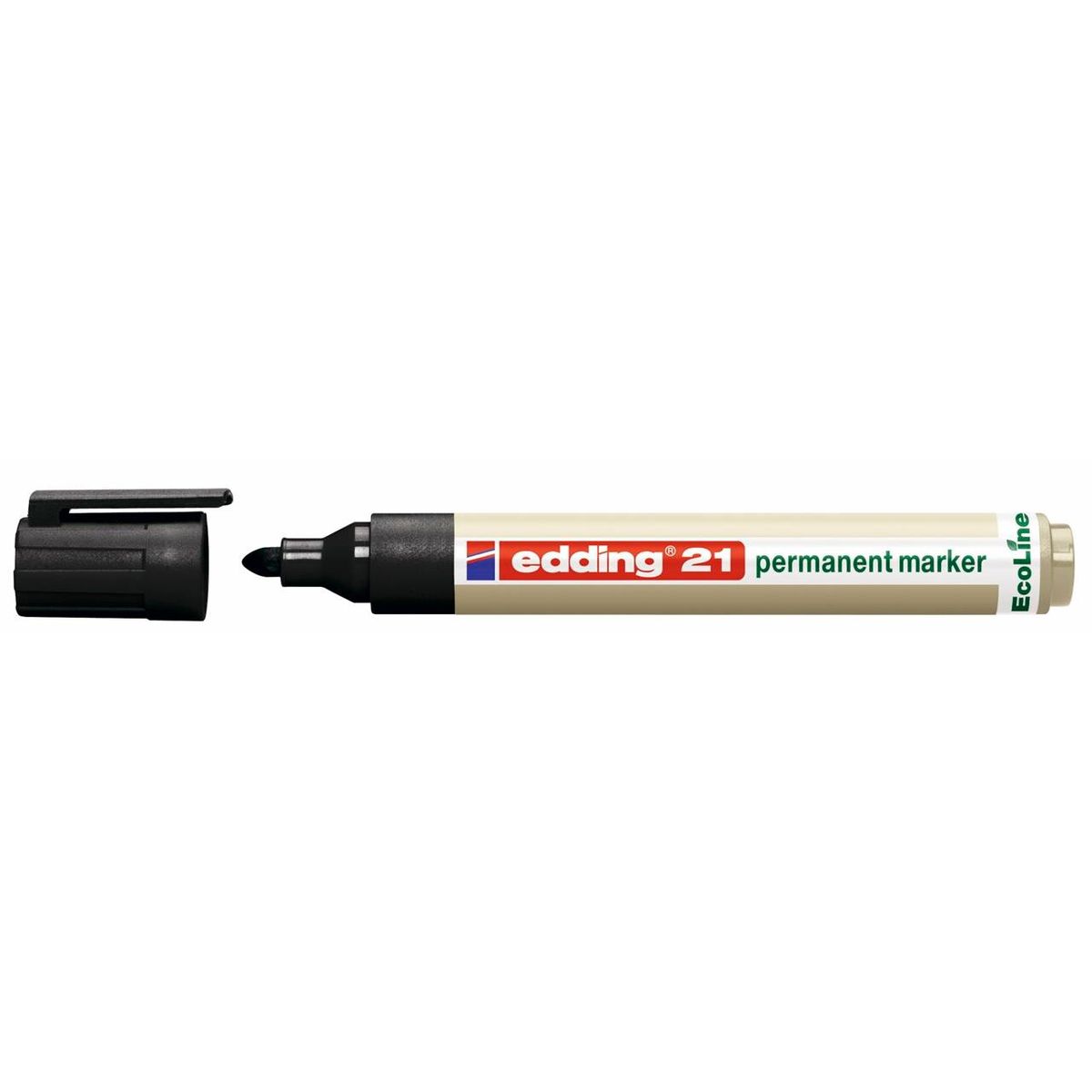 Marker edding 21 sort perm. 1,5-3mm rund spids