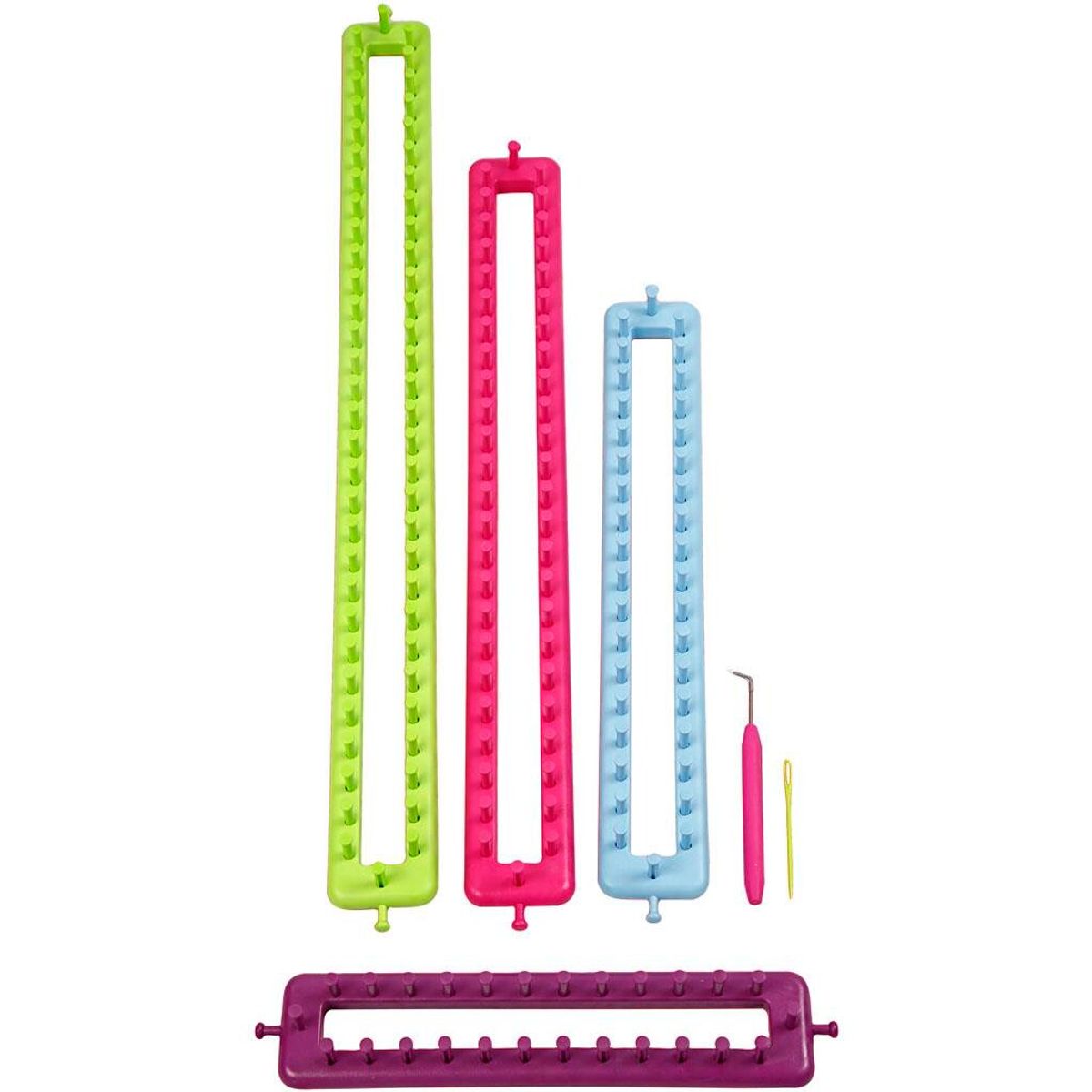 Strikkevæv, 25-35-45-55 cm, 1 sæt