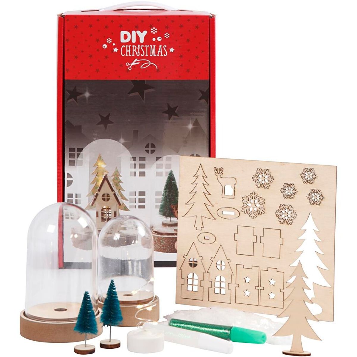 DIY Christmas materialesæt til klokker - 2 stk.